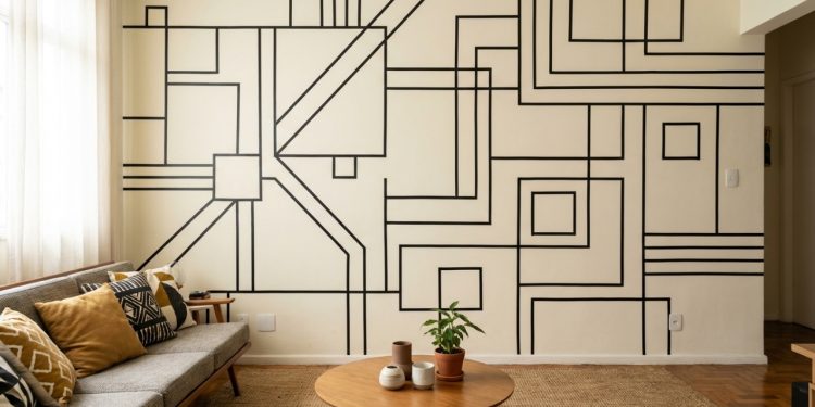 Criando uma parede decorada e super moderna para o quarto gastando menos de R$ 10,00