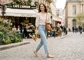 Calça jeans, blusa, sapatos baixos! Um look "puro" que quero usar todos os fins de semana até maio