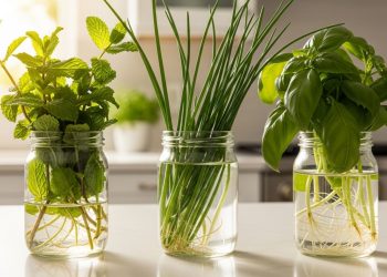3 plantas que crescem facilmente na cozinha usando apenas um copo com água, e quase ninguém sabe disso