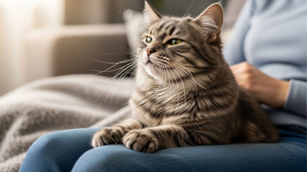 O que significa quando seu gato amassa pãozinho em você? Descubra o motivo desse comportamento curioso