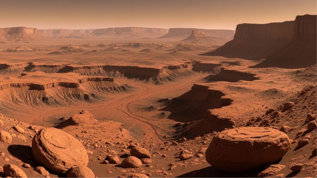 Oceano em Marte? A formação de anéis subaquáticos em forma de banheira cobre um terço da superfície de Marte, sugerindo a existência de um vasto oceano no passado