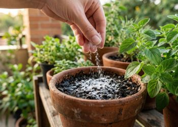 Polvilhar bicarbonato de sódio no jardim e nos vasos de flores: para que serve e por que é recomendado