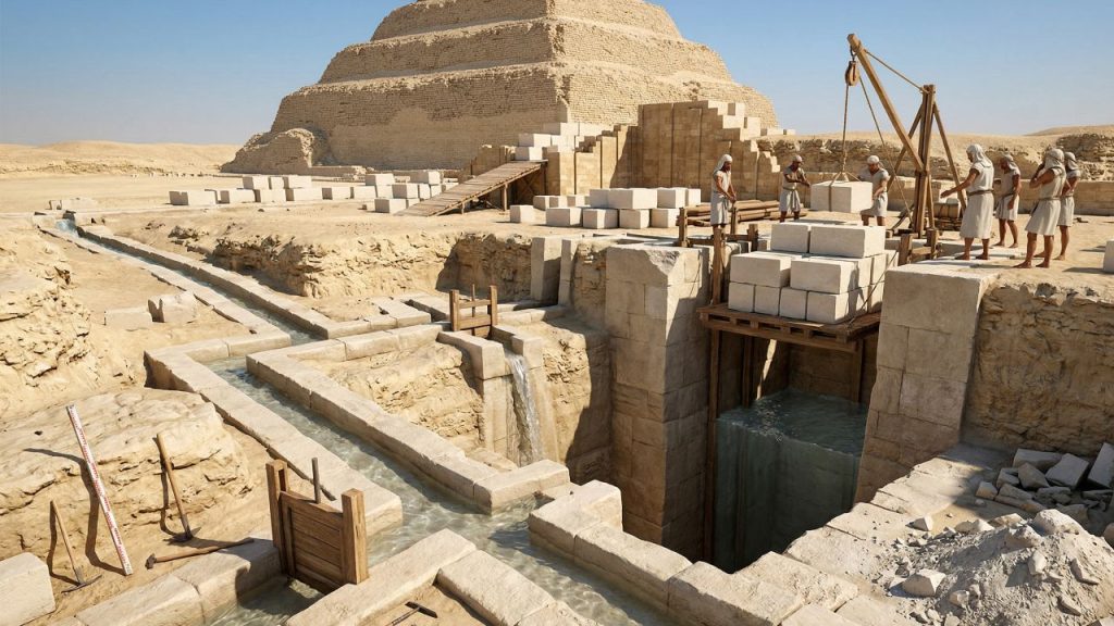 A água pode ter sido uma das principais ferramentas para a construção das pirâmides do Egito há 4.500 anos
