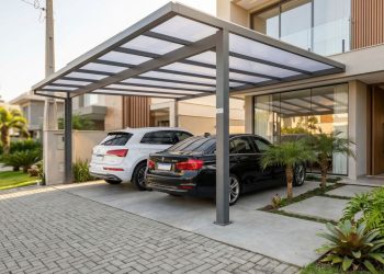 Quanto cobra um profissional para instalar uma cobertura na garagem que protege carro da chuva e sol