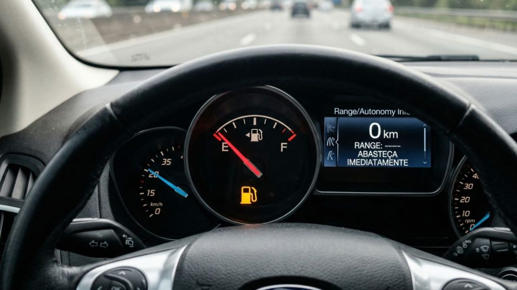 O painel marca zero combustível, mas o carro continua andando: o motivo por trás dessa margem que muita gente arrisca demais