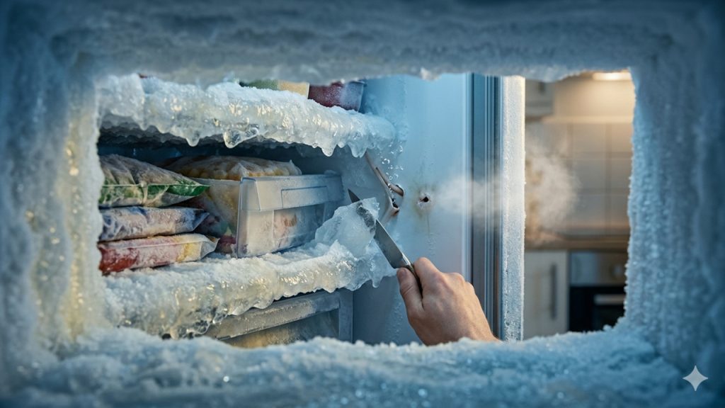gelo no freezer 
