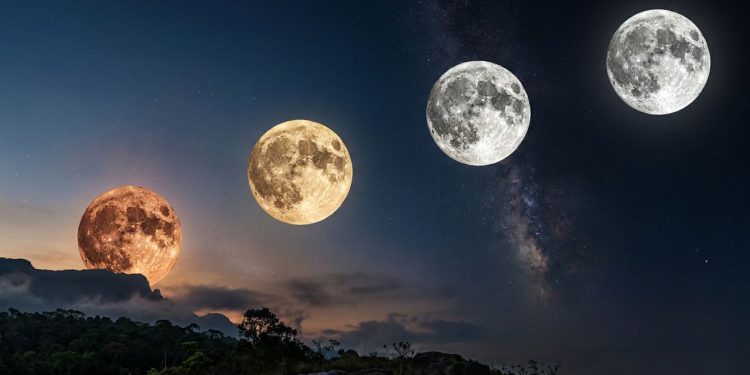 Quantas e quais são as cores que a Lua pode ter?