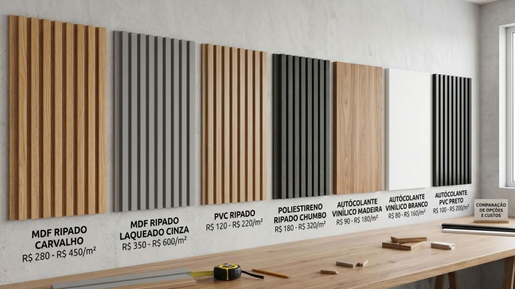 Parede de painel ripado: quanto custa fazer e o que realmente entra nessa conta