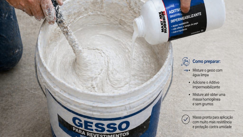 gesso impermeável