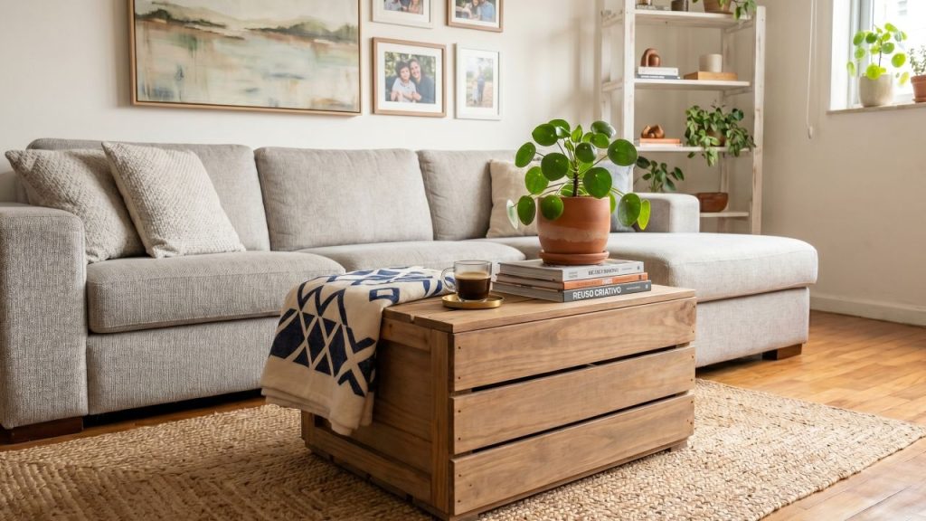 Se você tem um caixote de madeira, não jogue fora: veja como reutilizá-lo para decorar sua casa