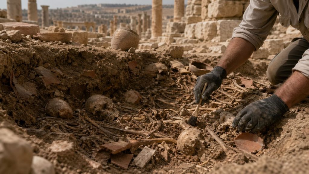 Uma “vala” comum pode revelar algo sobre a primeira pandemia da história