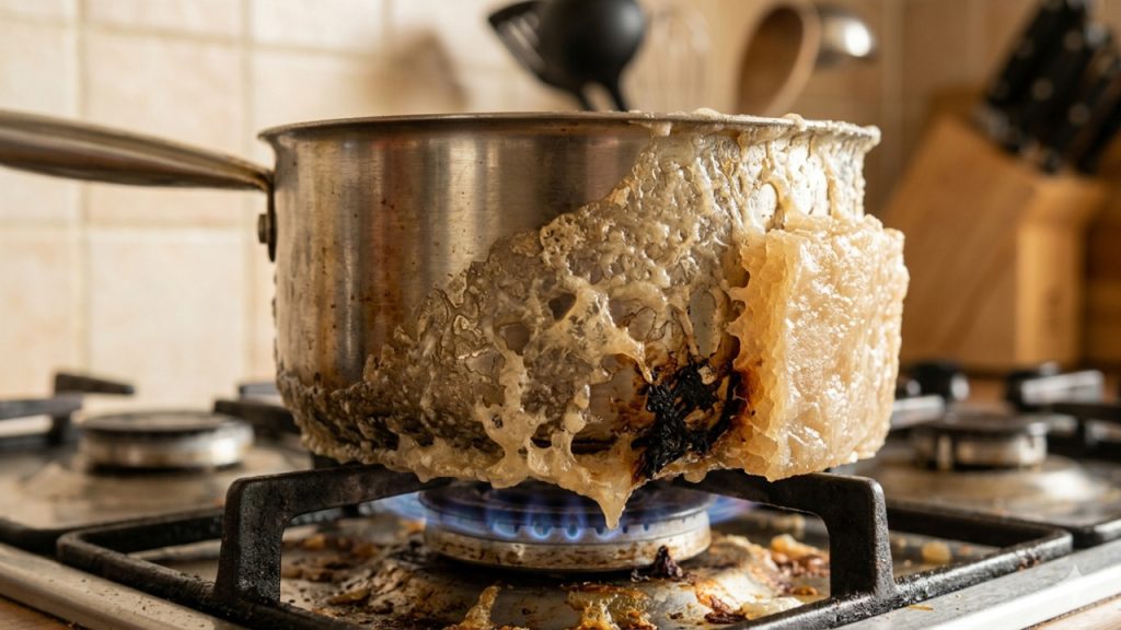 panela difícil de limpar 