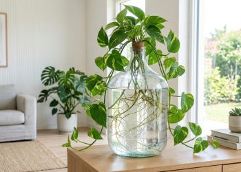 Adeus vasos de flores: o motivo pelo qual todos estão transferindo suas plantas de interior para garrafões de água