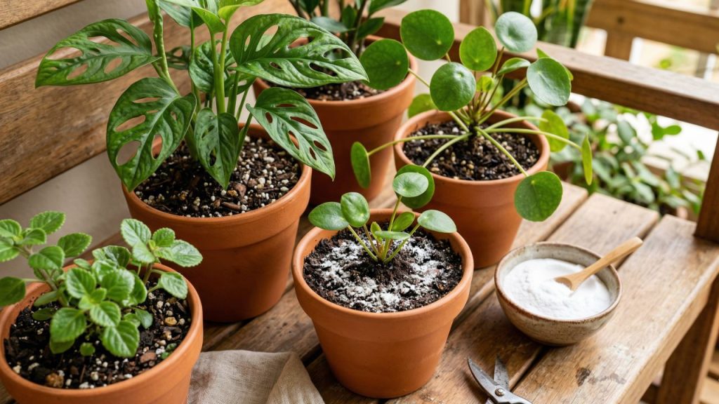 Polvilhar bicarbonato de sódio no jardim e nos vasos de flores: para que serve e por que é recomendado