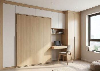 Quando o quarto é pequeno, a cama retrátil vira a solução que muda a circulação, conforto e praticidade
