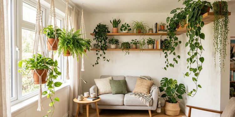 Plantas suspensas ideais para espaços pequenos que transformam completamente o ambiente
