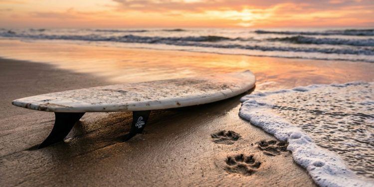 Morre cadela pentacampeã mundial de surfe aos 16 anos de idade