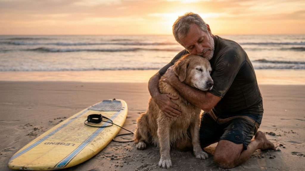 Morre cadela pentacampeã mundial de surfe aos 16 anos de idade