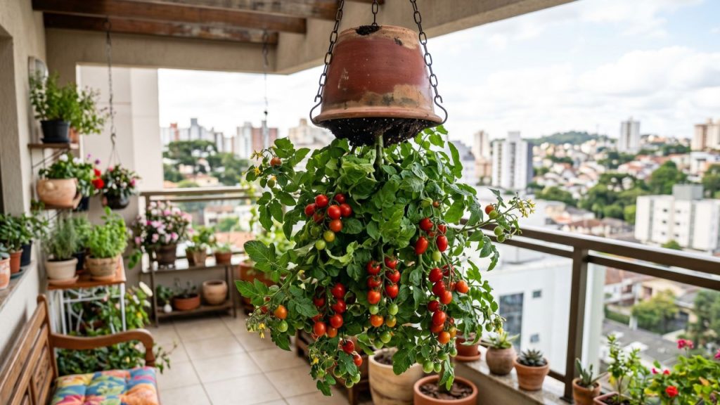 Pendurar pé de tomate de cabeça para baixo: por que tantas pessoas estão fazendo isso?