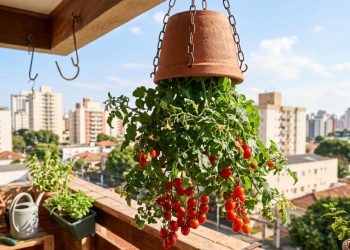 Pendurar pé de tomate de cabeça para baixo: por que tantas pessoas estão fazendo isso?