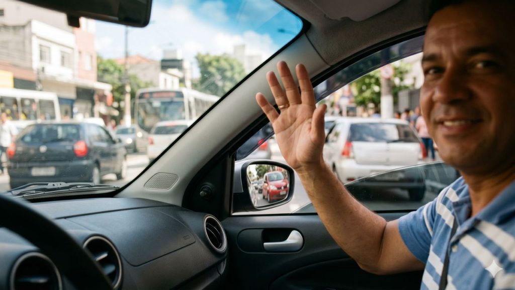 O que significa acenar para os motoristas quando eles dão passagem, segundo a psicologia