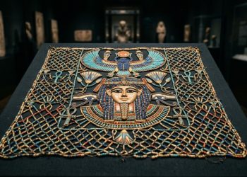 Um véu de contas de 2.500 anos mostra como os antigos egípcios encaravam a vida após a morte