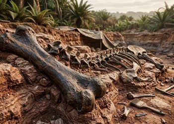 Esse raro fóssil de Ornitomimossauro ficou escondido por 80 milhões de anos