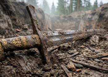 Uma espada gigante de um guerreiro da Horda Dourada foi descoberta na Rússia