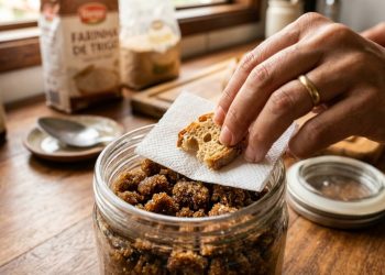 Colocar um pedaço de pão dentro da embalagem de açúcar mascavo: um truque simples, mas eficaz, para resolver um problema na cozinha