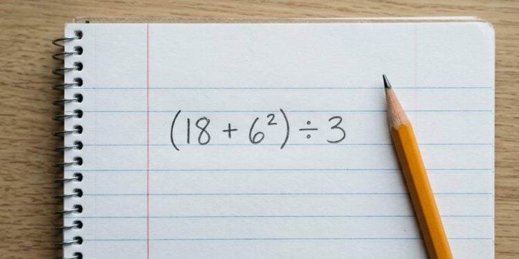 O cálculo “(18 + 6²) ÷ 3” está humilhando adultos que juravam ser bons em matemática