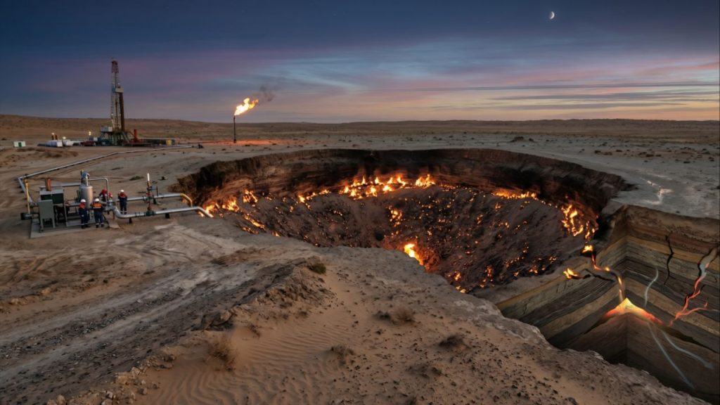 O “portal para o inferno” em Darvaza que queima há cerca de 50 anos começa a perder intensidade e intriga especialistas