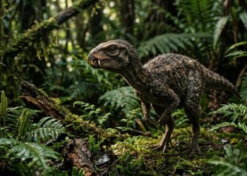 O dinossauro do tamanho de um gato que possuía presas afiadas e bico semelhante ao de um papagaio