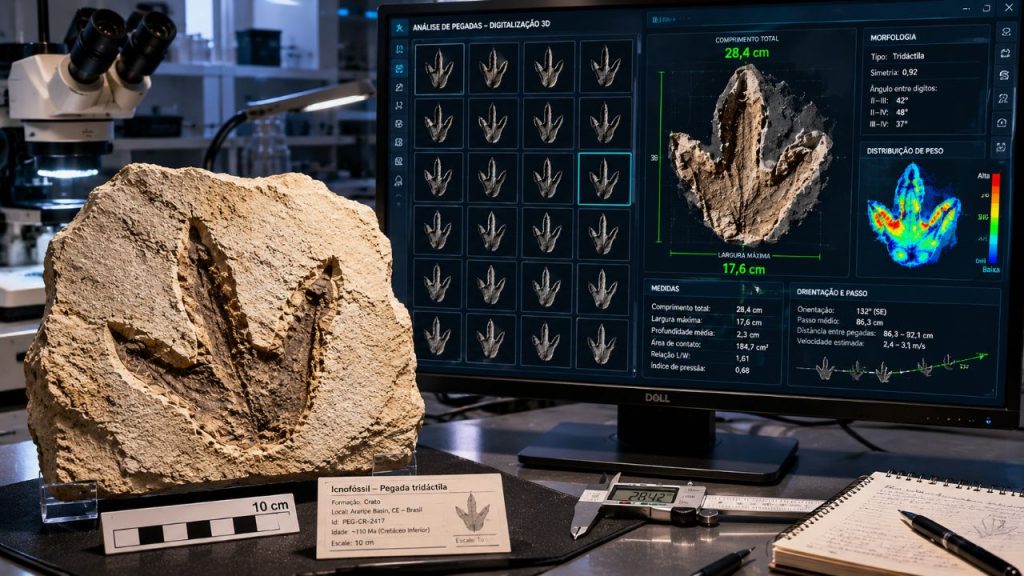 Como na história da Cinderela, a IA tenta encontrar o “dono do sapato” a partir de uma única pegada de dinossauro