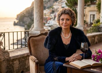 Sophia Loren inspira nova visão sobre o passar do tempo (Imagem gerada por inteligência artificia)
