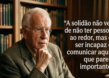 Carl Jung, pai da psicologia analítica, ensinou que "a solidão não vem de não ter pessoas ao redor, mas de ser incapaz de comunicar aquilo que parece importante, ou de sustentar ideias que os outros acham inadmissíveis"