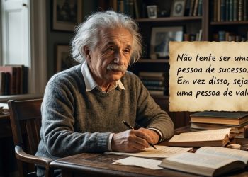 Albert Einstein, reconhecido mundialmente como um brilhante cientista e pensador, deixou alerta: "Não tente ser uma pessoa de sucesso. Em vez disso, seja uma pessoa de valor."