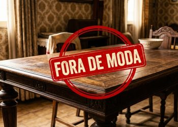 A mesa de jantar tradicional está fora de moda