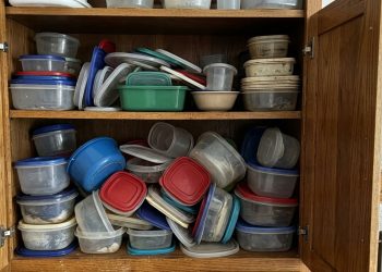 Organizador de potes para cozinha que organiza e decora ao mesmo tempo