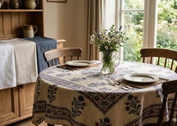 A substituição das toalhas de mesa de tecido por alternativas práticas em casas elegantes