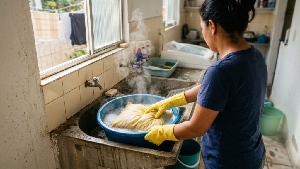 Como branquear travesseiros amarelados
