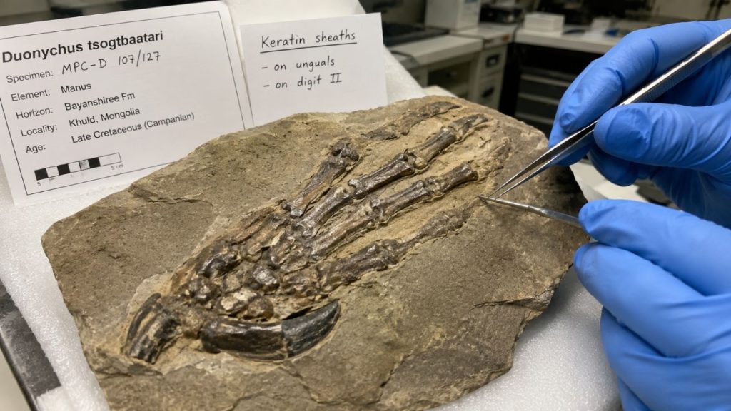 Dinossauro com enormes garras encontrado no deserto de Deserto de Gobi intriga paleontólogos