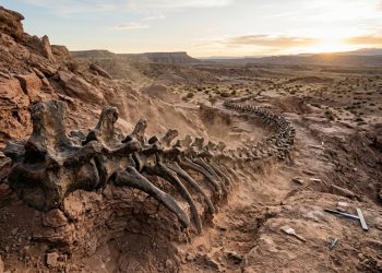 Cientistas encontraram um dinossauro de 20 metros de 155 milhões de anos com características de dois grupos diferentes