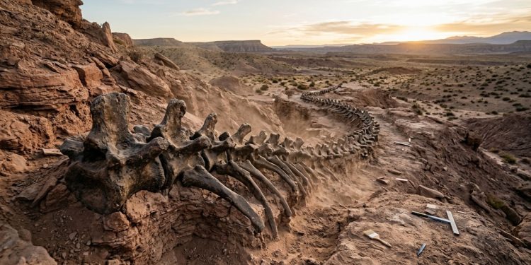 Cientistas encontraram um dinossauro de 20 metros de 155 milhões de anos com características de dois grupos diferentes