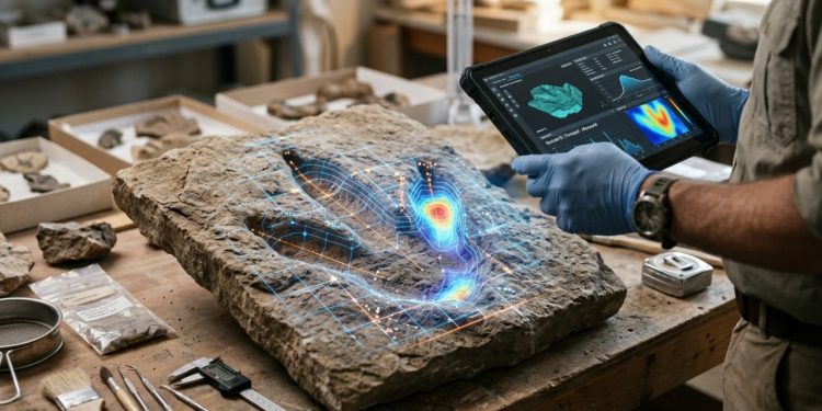 Como na história da Cinderela, a IA tenta encontrar o “dono do sapato” a partir de uma única pegada de dinossauro
