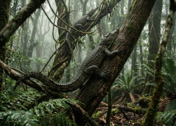 A Austrália já foi dominada por “crocodilos-saltadores” que podiam subir em árvores para caçar