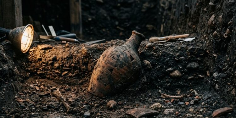 Arqueólogos encontraram uma garrafa de cerveja com cerca de 2.300 anos, preservada de forma surpreendente apesar da passagem dos séculos