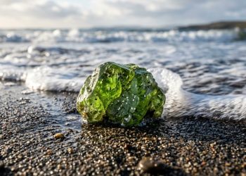 O mineral verde que cientistas espalharam em uma praia para ajudar os oceanos a “engolirem” carbono