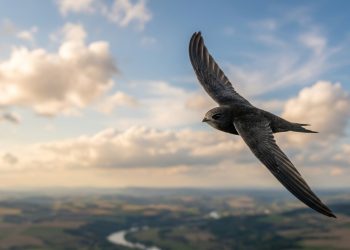 O céu é seu único lar… Um pássaro que voa por 10 meses sem pousar na terra
