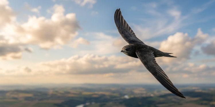 O céu é seu único lar… Um pássaro que voa por 10 meses sem pousar na terra