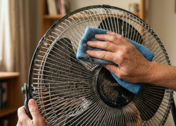 3 maneiras de limpar um ventilador elétrico sem remover a grade